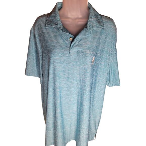 Izod Mens Golf Shirt Polo Short Sleeve Lt. Blue Sz M - Picture 2 of 6
